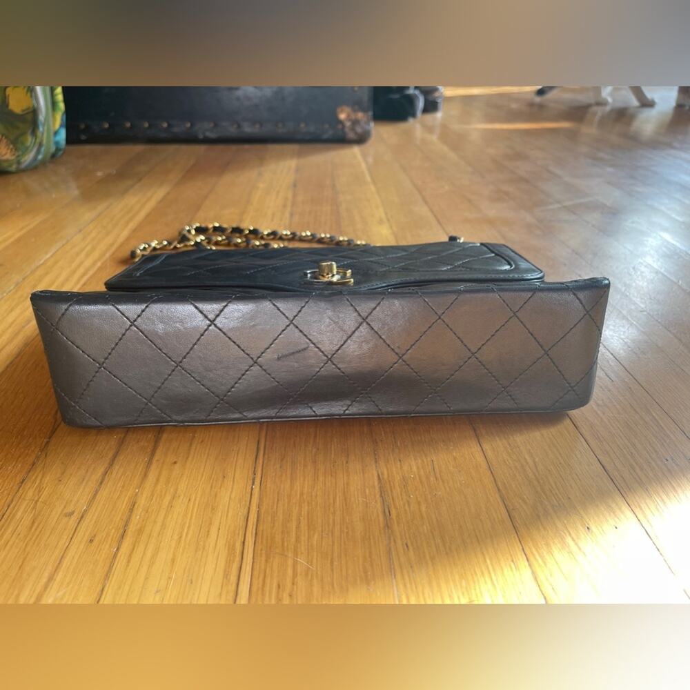 80s Vintage Chanel Lambskin Flap Bag - Picture 4 of 16